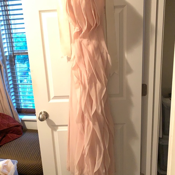 White by Vera Wang Strapless Ruffle Dress - Picture 3 of 5